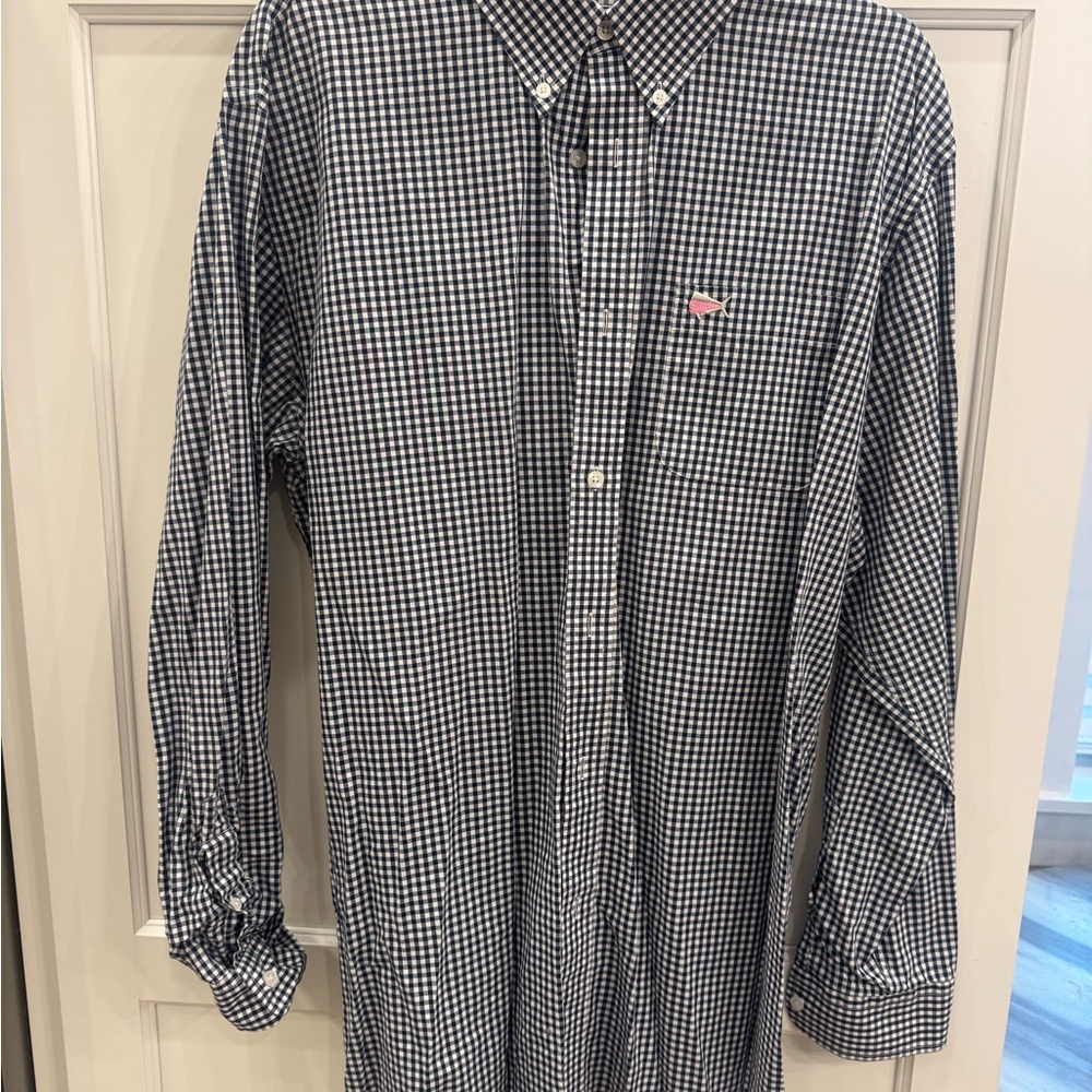 Men's Blue Checkered Shirt